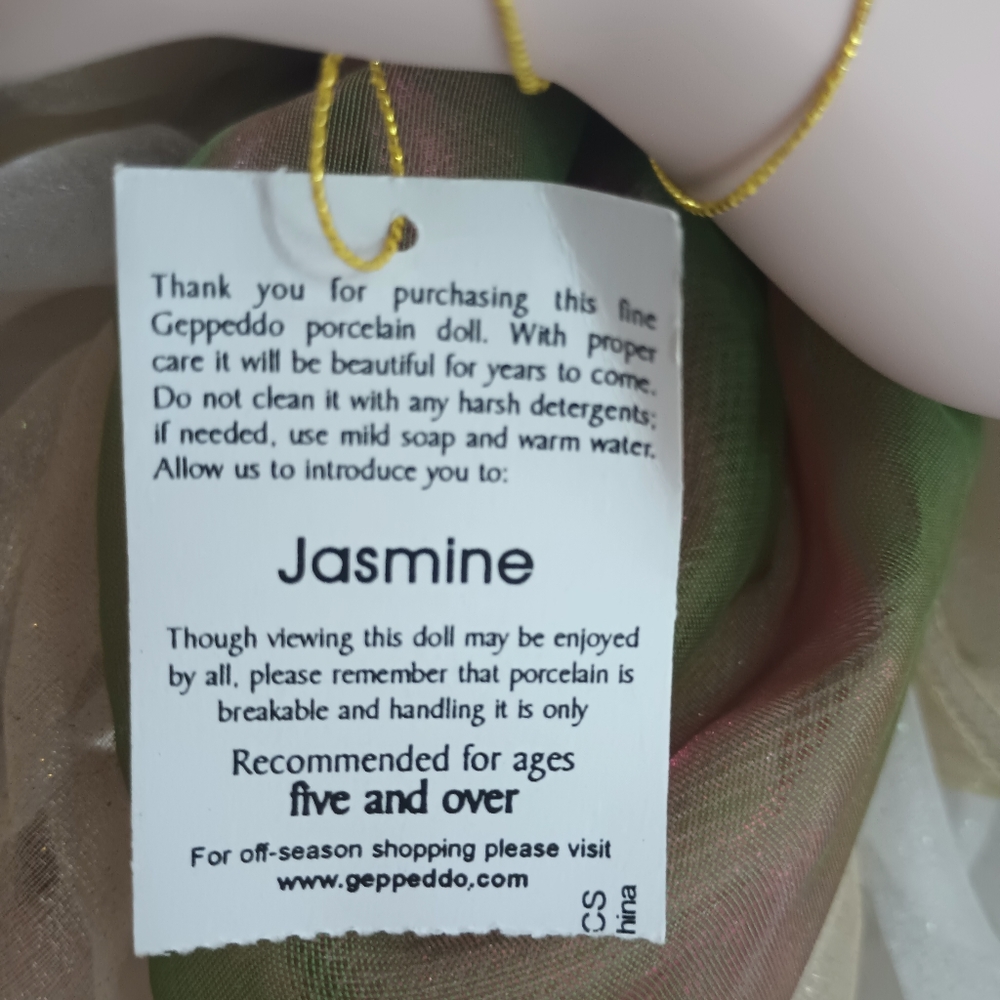 Geppeddo Collector Numbered Series Bisque Porcelain Doll Fairy Jasmine - Picture 8 of 14
